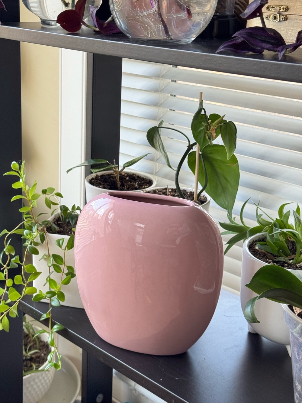Blush Pink Ceramic Vase – William Alexander Collection – Vintage Decor